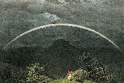 Gebirgslandschaft mit Regenbogen, Caspar David Friedrich